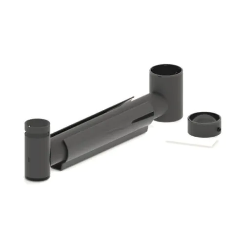 IMAGO Arm with cutout and cable holder 300 mm for ? 38 mm with ring